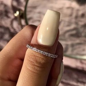 New 925 Silver Stackable Eternity Ring